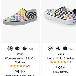 Brand New Vans ( Ordered offline from Website and there to Small)